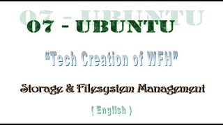 07 - Ubuntu - Storage and Filesystem Management (English)