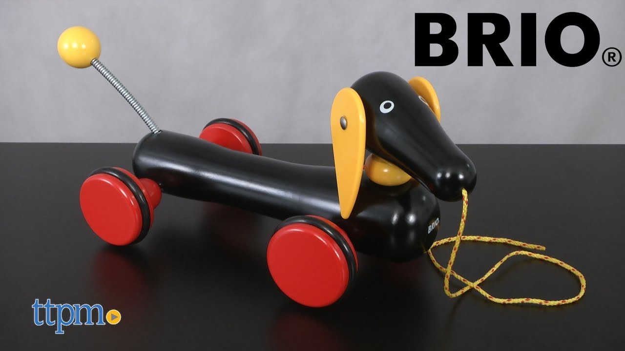 brio pull along dachshund