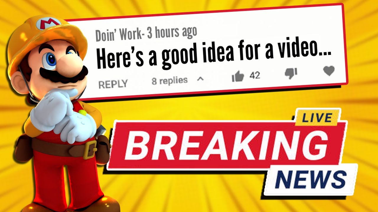 BREAKING NEWS: The YouTube Comment Section Had a GOOD Idea!! - YouTube