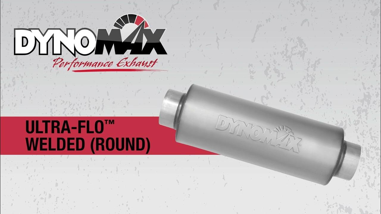 DynoMax® Exhaust Ultra Flo® Welded Round Muffler Sound YouTube
