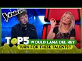 INCREDIBLE 😍 Lana Del Rey covers on THE VOICE! | TOP5