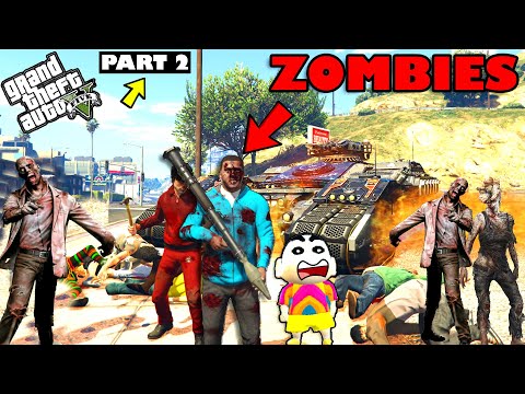 FRANKLIN and SHINCHAN Survived Zombie Virus in Los Santos GTA 5 (Part 2) Zombie Apocalypse