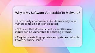 Why Is My Software Vulnerable To Malware? - Tech Terms Explained
