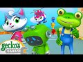 Go go green mechanical  geckos garage  trucks for children  cartoons for kids