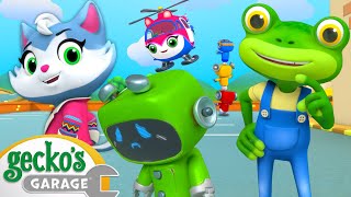 Go Go Green Mechanical! Gecko's Garage Trucks For Children Cartoons For Kids