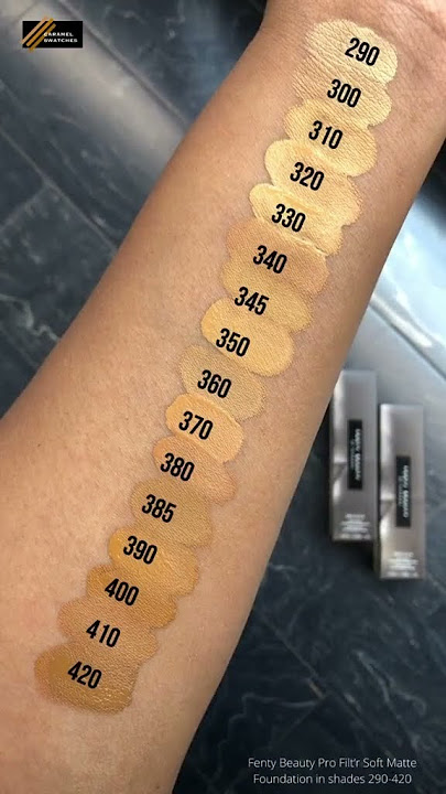 FENTY BEAUTY | Pro Filt'r Soft Matte Longwear Foundation - Caramel Swatches is now Autumn Swatches