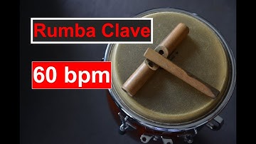 Rumba Clave at 60 bpm (Play-Along/Loop)