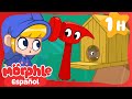 Construyendo casas de animales 🏠 | ¡Vídeo de 1 hora! | Morphle en Español | Caricaturas para Niños