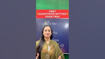 Cseet quantitative aptitude divide trick | #commerceshorts #cseet #quantitativeaptitude #dividetrick