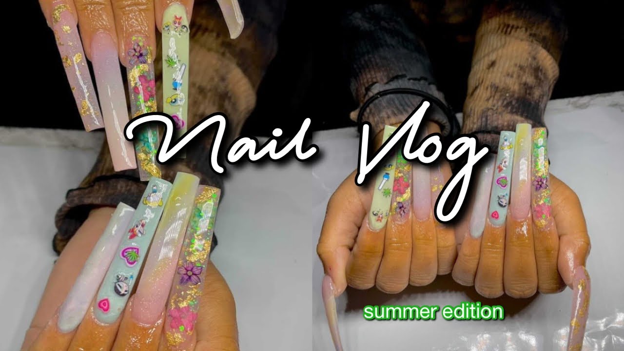 NAIL VLOG *SUMMER 2021 EDITION* COME WITH ME TO MY NAIL APPT..