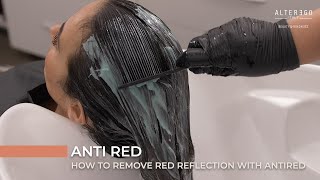 How to remove reflection from Dark Brown and Black Hair | Anti-Red ChromEg