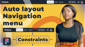 Navigation bar using auto layout and Constraints - Figma Crash Course  | #autolayout #figmatutorial