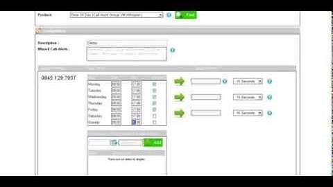 Time of day routing - Set up 
