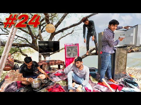 पेड़ के उपर बनाया शानदार घर 😲 Living 24 Hours Challenge On A Tree House