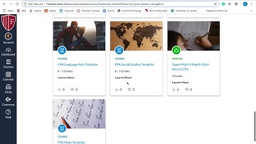 Canvas Commons and Templates Canvas Tutorial