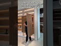 Sleek Slatted Door Hinge System for Luxury Cabinets