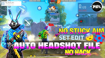 ✅Set Edit AIMBOT+NO STUCK AIM Command 🥵( WITH PROOF🤯 ) |Set Edit Free fire file|#Monsterff #autohead