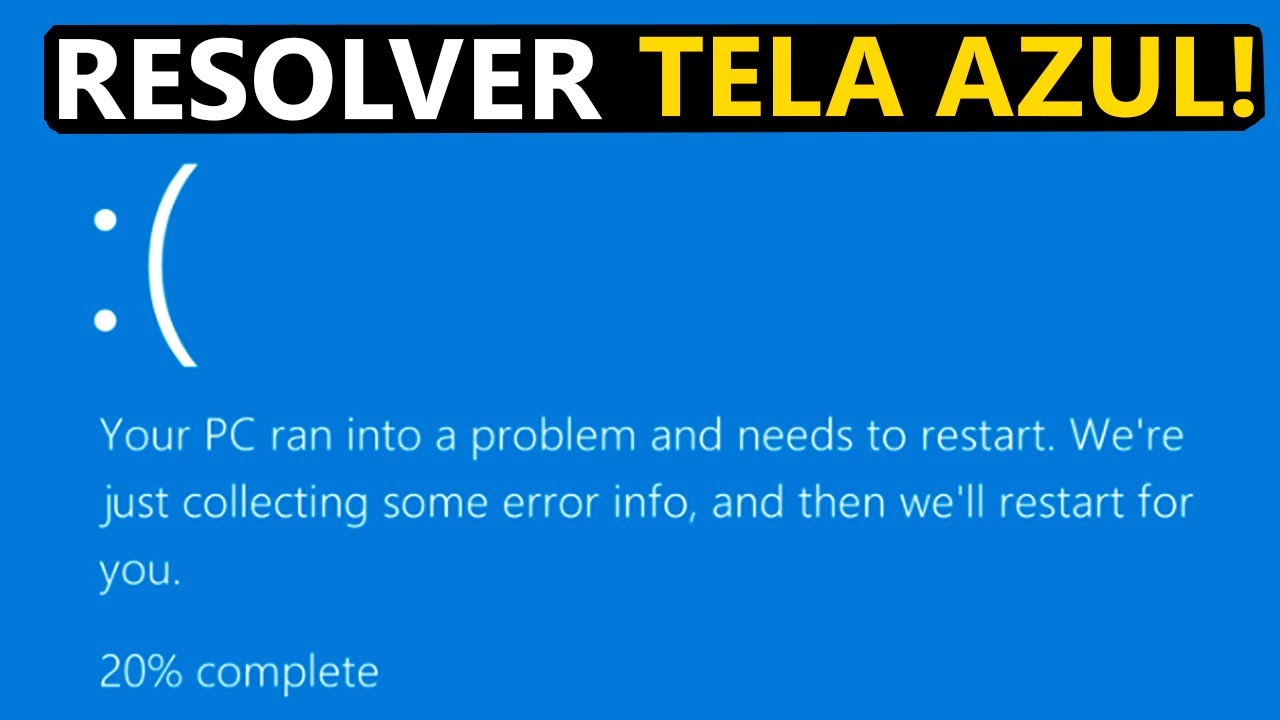 Como RESOLVER TELA AZUL no Computador ou Notebook - YouTube