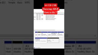 64GB Pendrive Showing 32GB Only? Here’s How to Fix It in Windows 10/11
