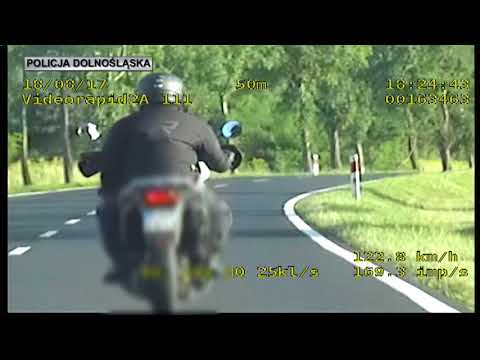 Policyjny pościg za motocyklistą