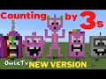 Counting by 3s song   skip counting songs for kids  minecraft numberblocks counting songs