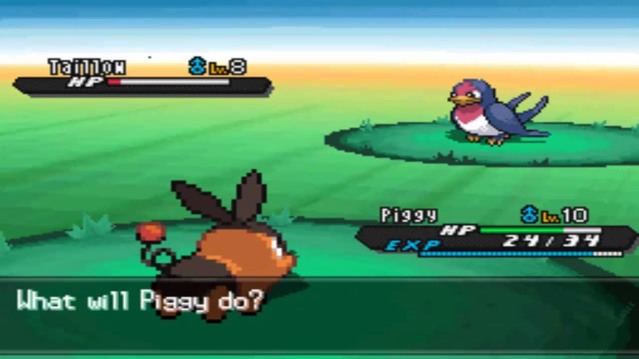 Pokemon Hack- Blaze Black 2 Rival Battle #2 - YouTube