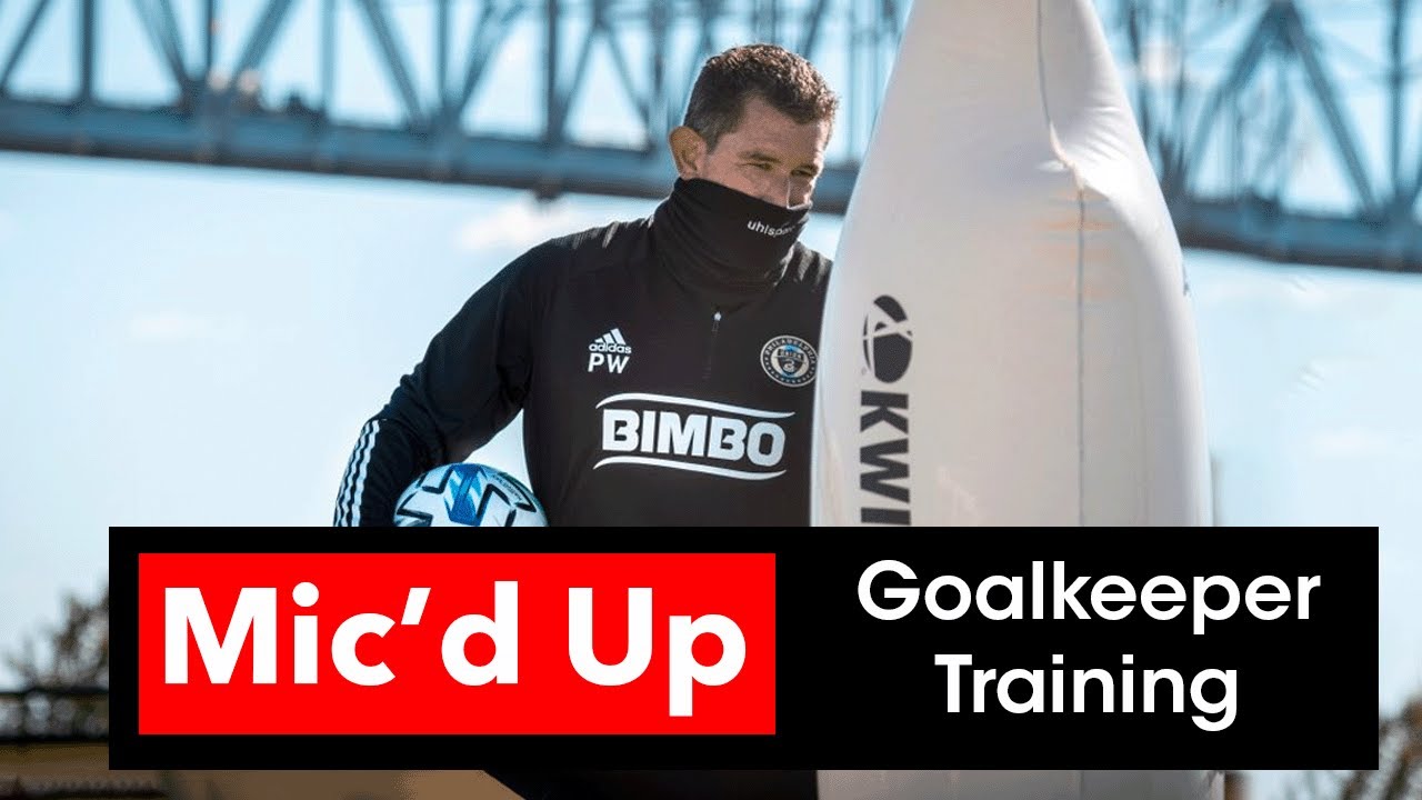 Тренировка вратаря с микрофоном и Филом Уиддоном | Pro GK x IGA