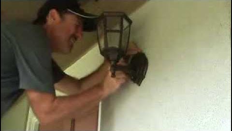 How to install an exterior light fixture...Part 3