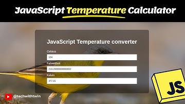 Build a JavaScript Temperature Converter 🔥 | Celsius to Fahrenheit & Kelvin (Beginner Project)