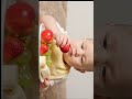 Baby Eats Fruit ASMR 👶🍓 | Cute Baby Eating Sounds | Realistic No Talking ASMR #asmrshorts