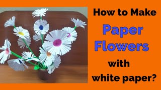 Beautiful Flowers Making With Paper | DIY | Paper Flower Making | Home Decor | Paper Craft