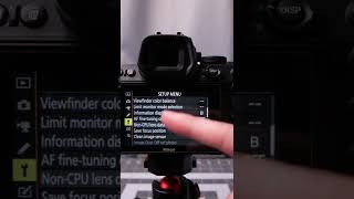 Nikon Z5 Fully Manual Lens Settings Overview #SHORTS