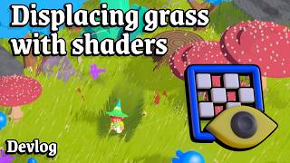 Displacing procedural grass with shaders & render textures | Unity Devlog