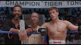 Jean Claude Van Damme - Muay Thai Fight Scene - Kickboxer (1989) - 1080p HD Resimi