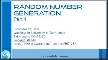 Random Number Generation: Part 1
