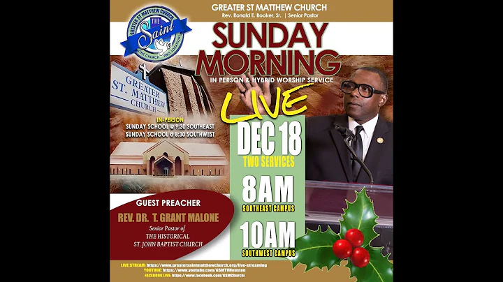 Hybrid Sunday Service w/ Dr.Malone Grant