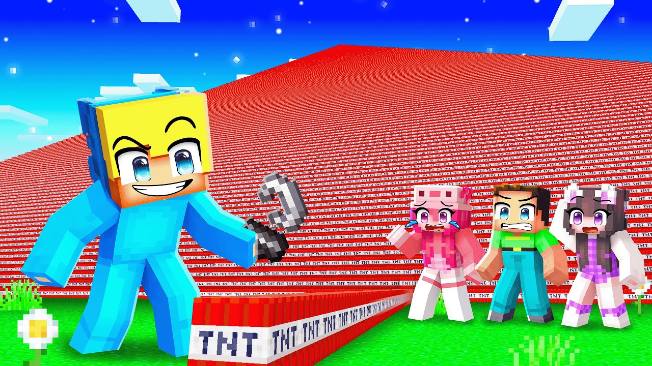 Ukri testet jedes jemals hergestellten Minecraft TNT, um seine Freunde zu trollen!