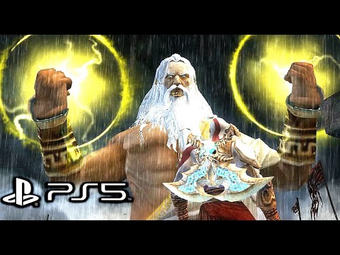 God of War 2 Remastered (PS5) - Zeus Final Boss Fight (4K 60FPS)