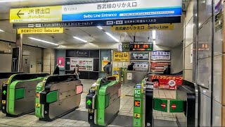 《乗り換え》武蔵境駅、JR中央線から西武多摩川線へ(のりかえ専用口経由)。  Musashi-sakai