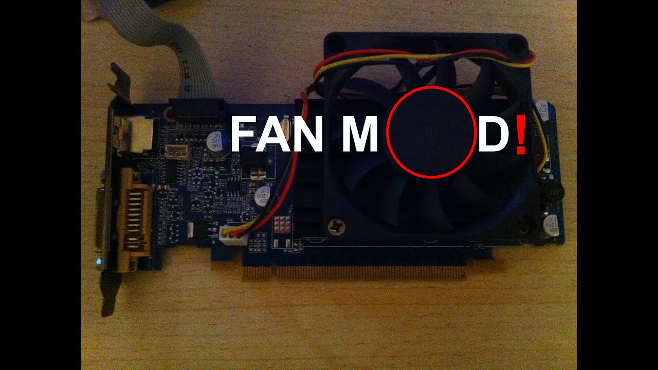 Replacing the video card fan Replacing the video card fan