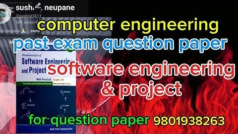 class 12 computer engineering software engineering and project|| 2081 exam questions paper|| sushrut