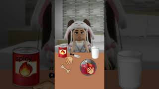 spicy chicken challenge🥵🔥🍗🍗 #meme #roblox #brookhaven