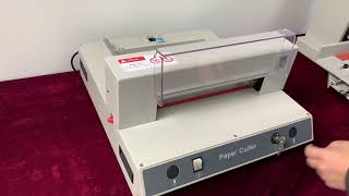 Sysform 320A Automatic Paper Cutter Operation