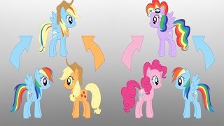 Совмещение внешности Май Литл Пони. The combination of appearance My Little Pony