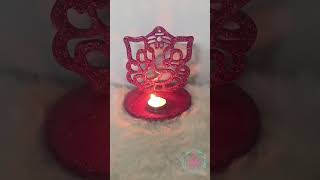 Handmade resin tea light candle holder