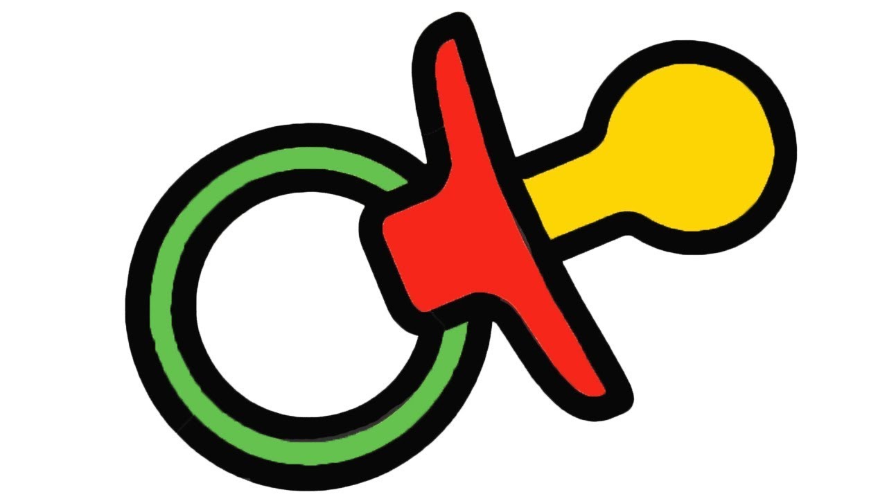 Картинка соска пустышка раскраска