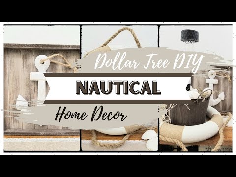 Nautical Home Decor on a Budget, Dollar Tree DIY