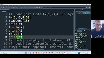 Operacje na listach.