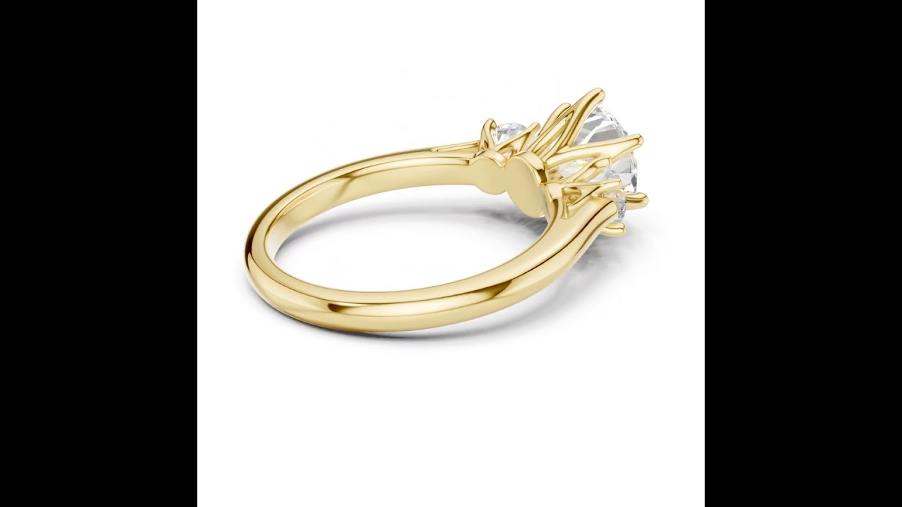 Three-Stone Round Diamond Ring