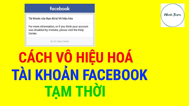 Cách vô hiệu hóa tài khoản facebook tạm thời năm 2024